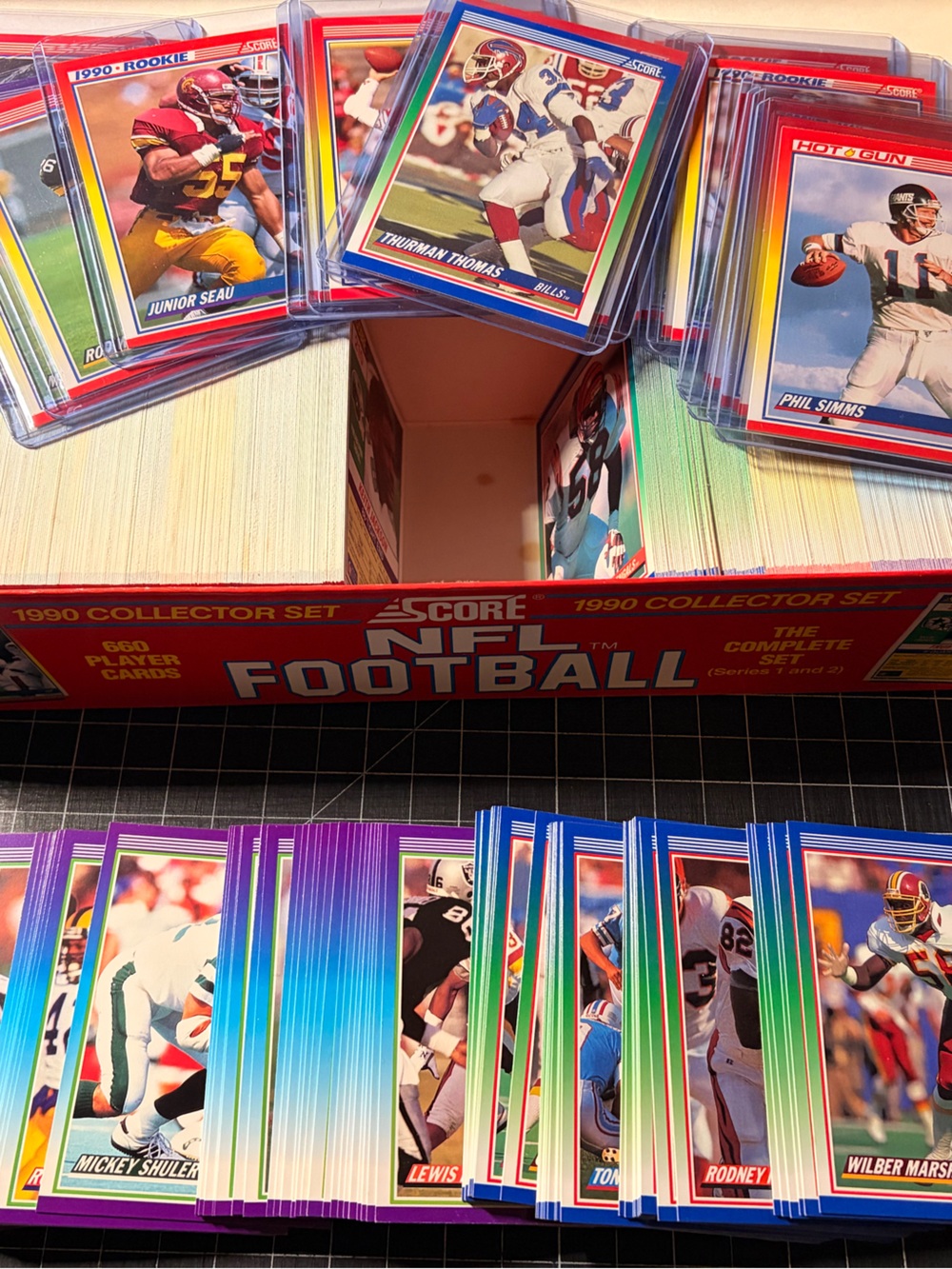 Vintage 1990 Score Football Trading Card Lot